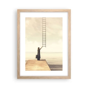 Affiche dans un chêne clair - Poster - Voyage magique - 30x40 cm