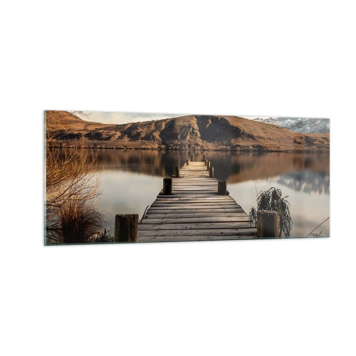 Impression sur verre - Image sur verre - Paysage silencieux - 100x40 cm