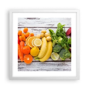 Affiche dans un cadre blanc - Poster - Ce n'est pas suffisant? - 40x40 cm