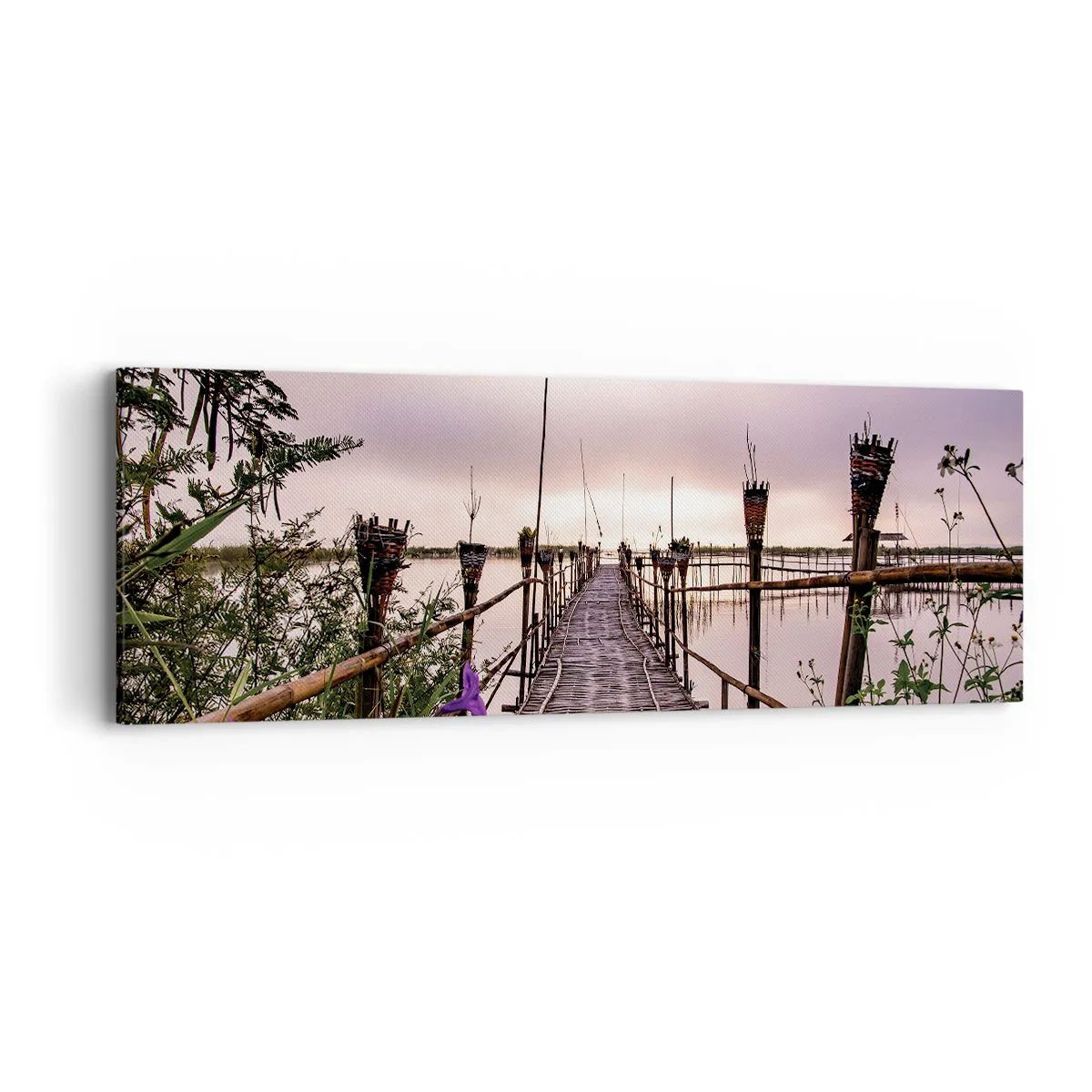 Impression sur toile - Image sur toile - Le silence et le calme d'Asie - 90x30 cm