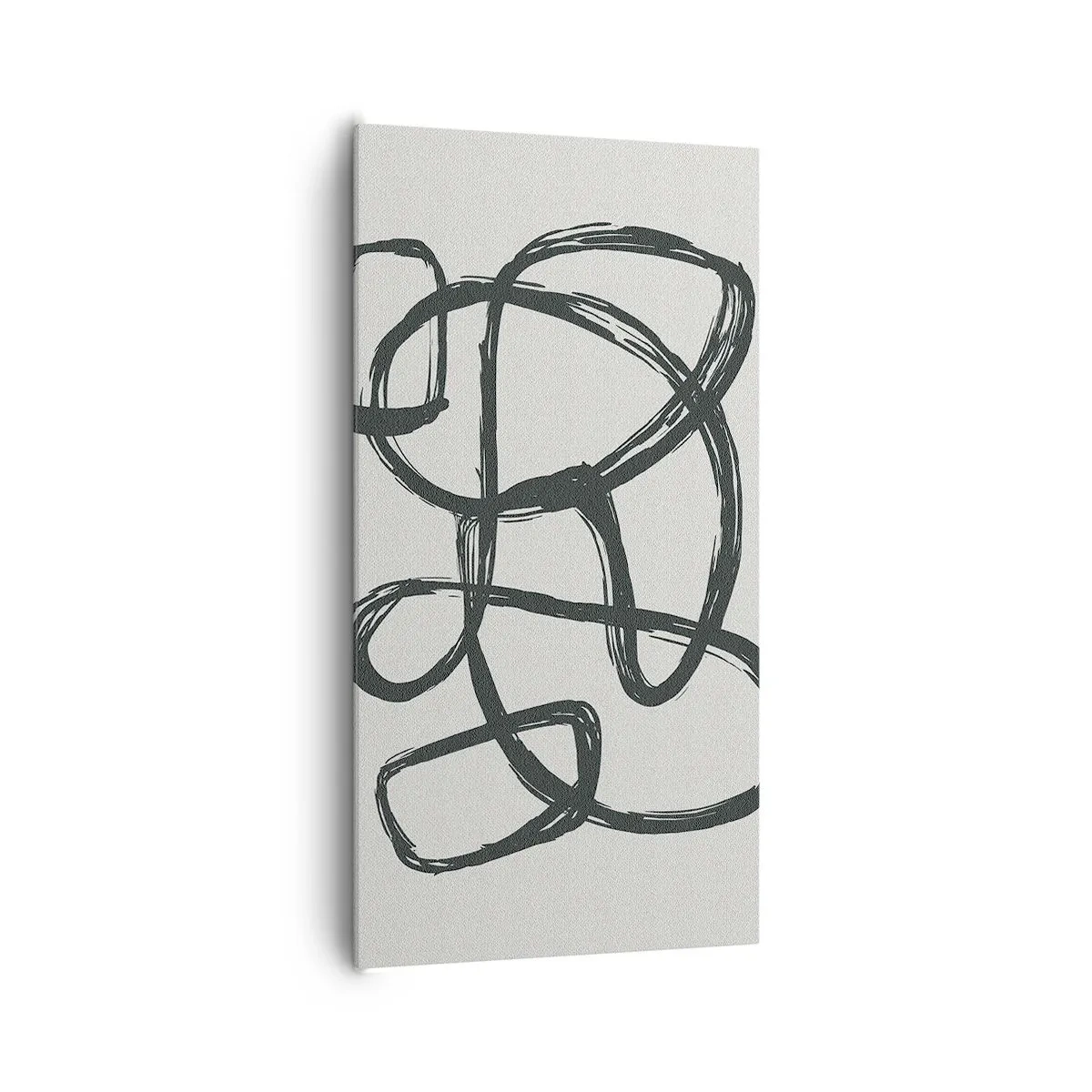 Impression sur toile - Image sur toile - Abstraction en boucle - 65x120 cm