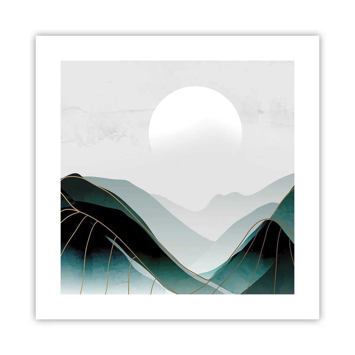 Affiche - Poster - En pleine majesté - 40x40 cm