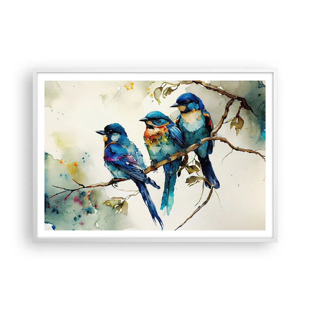 Affiche dans un cadre blanc - Poster - A-t-il été offensé ? - 100x70 cm