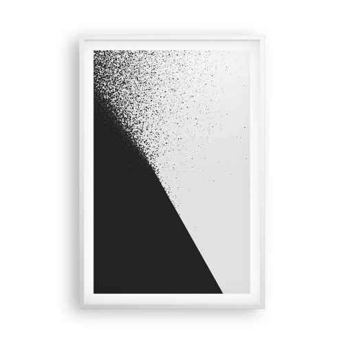 Affiche dans un cadre blanc - Poster - De plus en plus vite, de plus en plus - 61x91 cm