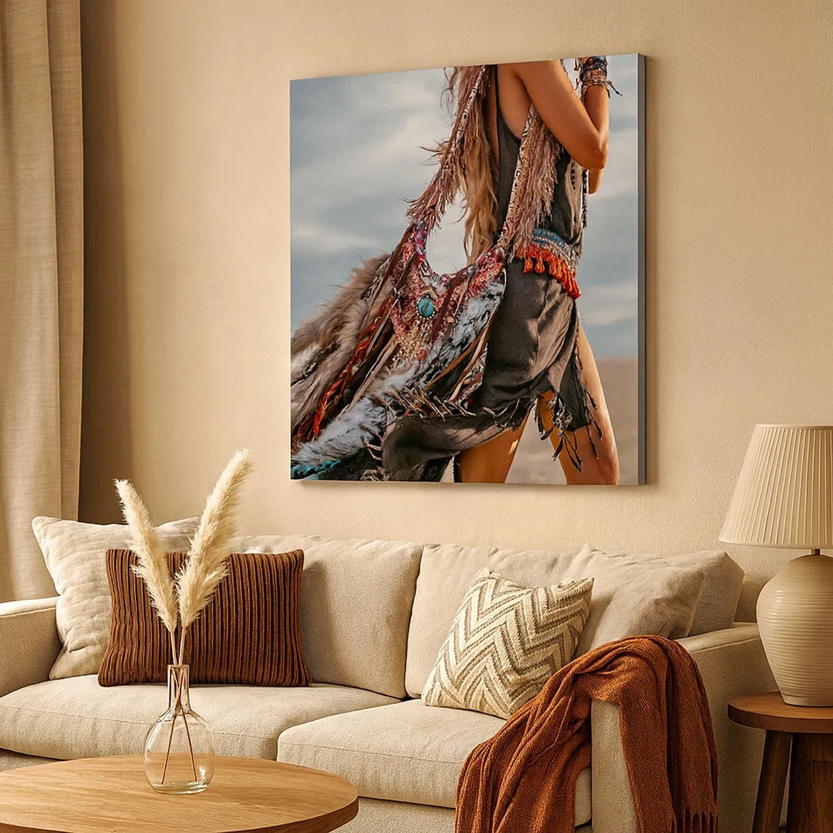 Impression sur toile - Image sur toile - La fille du chaman - 30x30 cm