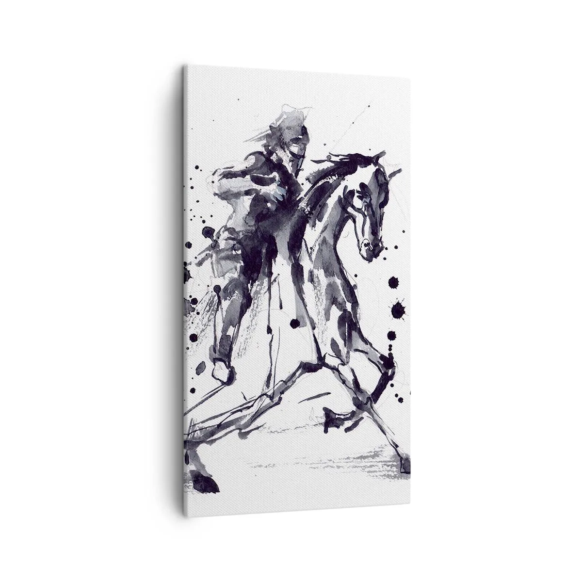 Impression sur toile - Image sur toile - Chevalier noir - 45x80 cm