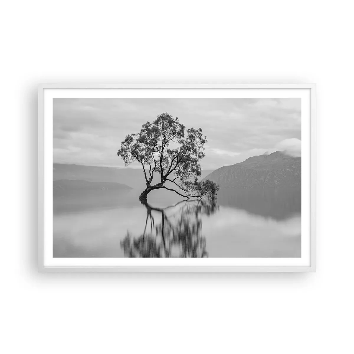 Affiche dans un cadre blanc - Poster - Un tel pays existe - 91x61 cm