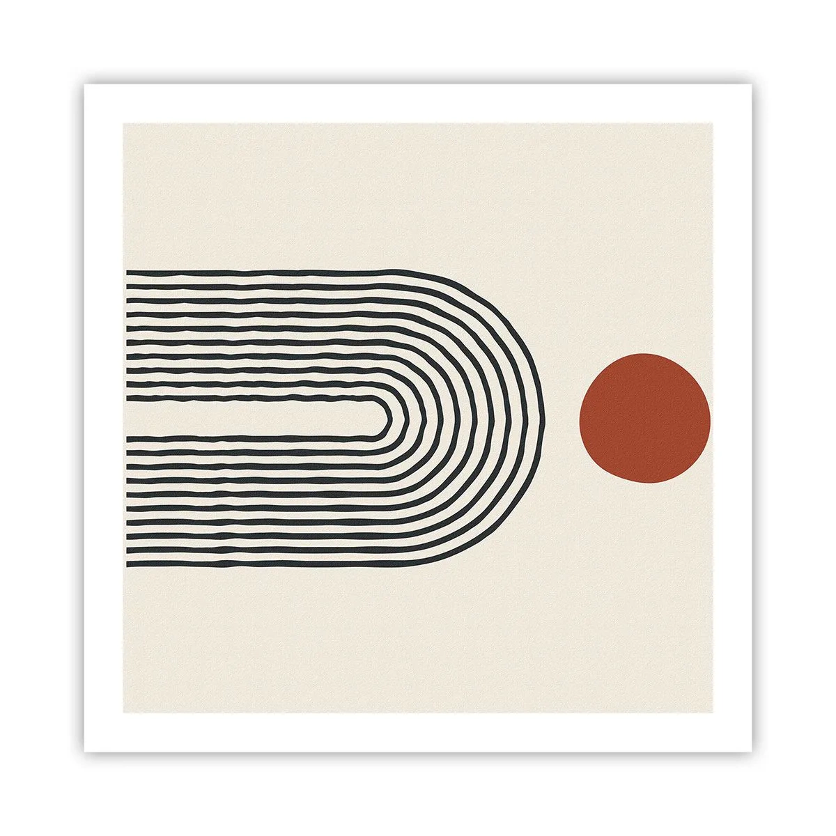 Affiche - Poster - Le magnétisme des formes et des couleurs - 60x60 cm