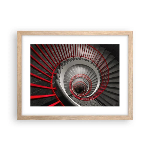 Affiche dans un chêne clair - Poster - Amusement architectural - 40x30 cm