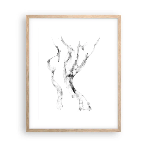 Affiche dans un chêne clair - Poster - Belle et forte - 40x50 cm