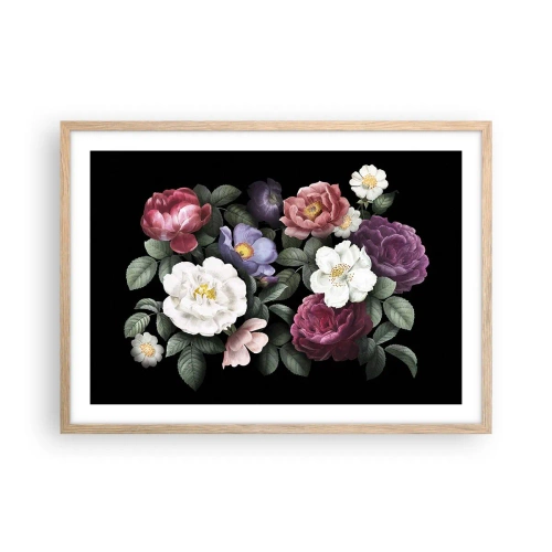Affiche dans un chêne clair - Poster - D'un jardin anglais - 70x50 cm