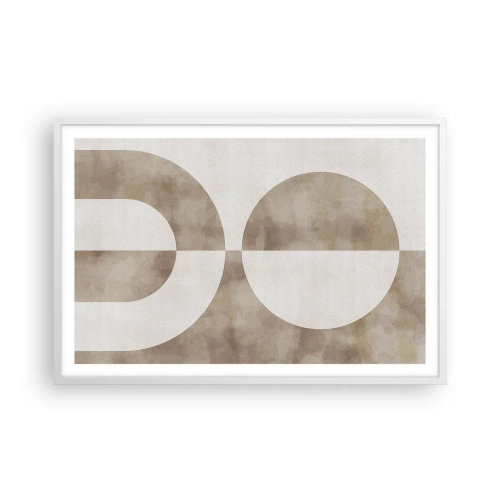 Affiche dans un cadre blanc - Poster - Similitudes et différences - 91x61 cm