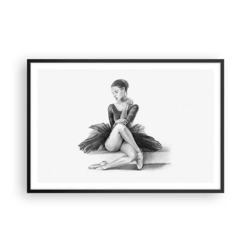 Affiche dans un cadre noir - Poster - Envoutée par la danse - 91x61 cm