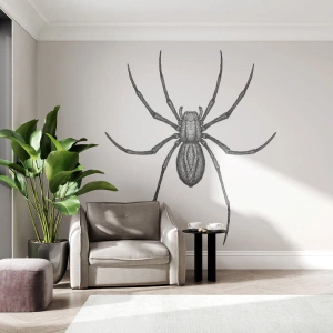 Papier Peint Photo Premium Canvas - Une précision troublante - Araignée, Insecte, Minimaliste - 100x70 cm