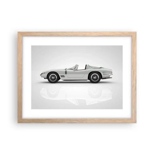 Affiche dans un chêne clair - Poster - Promesse de plaisir - 40x30 cm