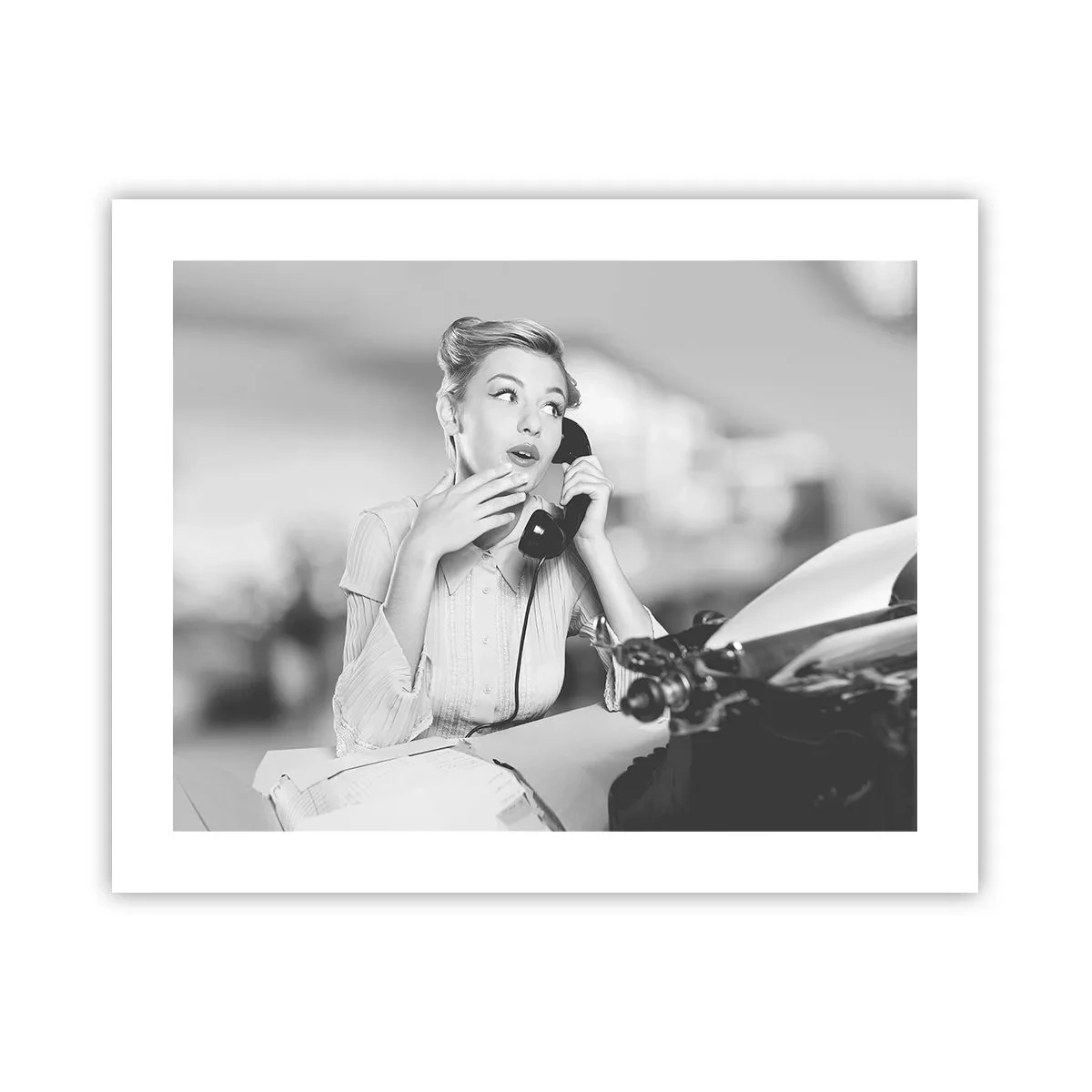 Affiche - Poster - Hello! Ici les années 50 - 50x40 cm