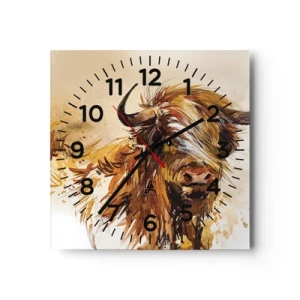 Horloge murale - Pendule murale - Fierté du chasseur - 40x40 cm