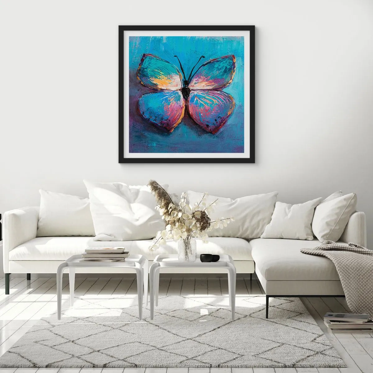 Affiche dans un cadre noir - Poster - Dans toute sa splendeur - 50x50 cm