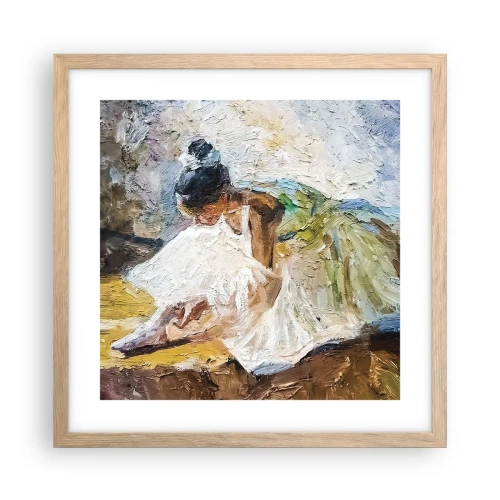 Affiche dans un chêne clair - Poster - D'après un tableau de Degas - 40x40 cm