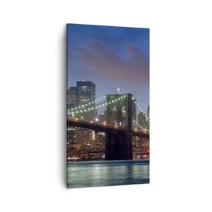 Impression sur toile - Image sur toile - Nuit rougeoyante - 45x80 cm