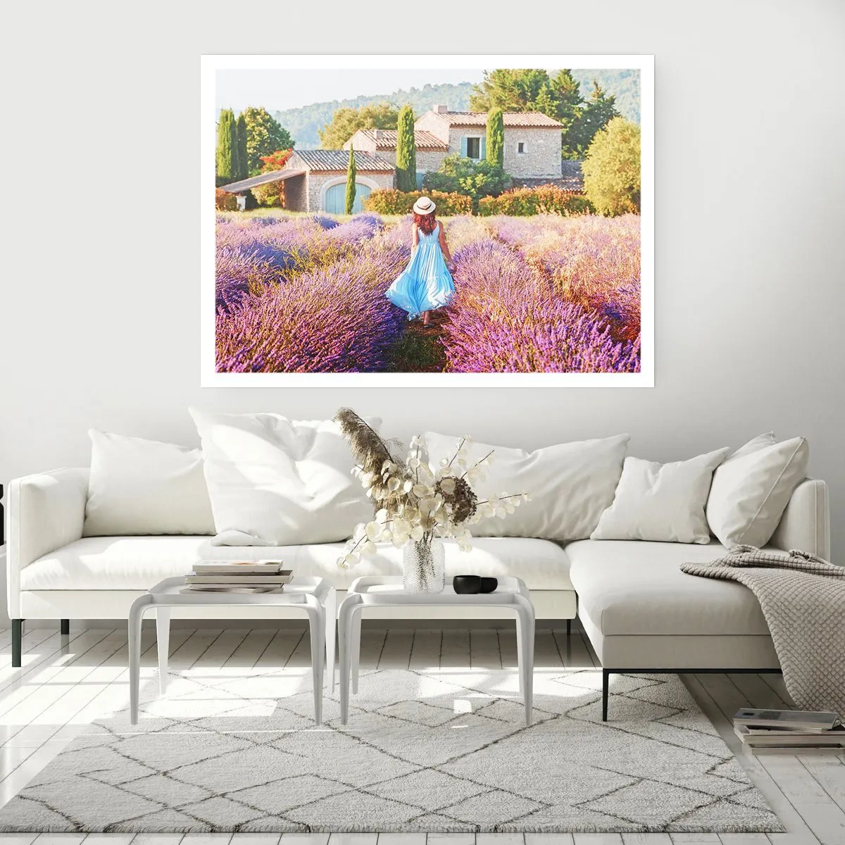 Affiche - Poster - Fille de la lavande - 40x30 cm