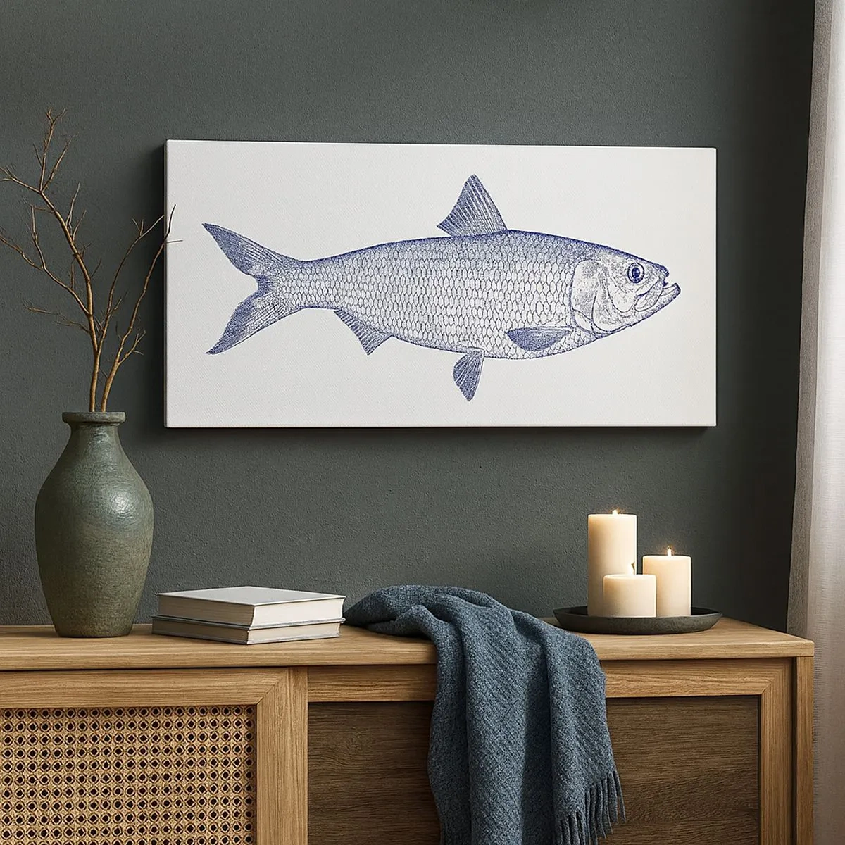 Impression sur toile - Image sur toile - Salutations des mers du nord - 100x40 cm