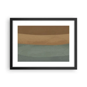Affiche dans un cadre noir - Poster - Composition horizontale - 40x30 cm