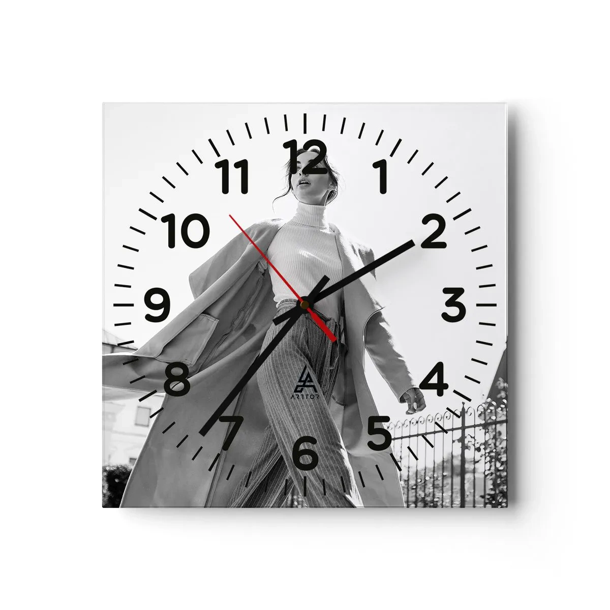 Horloge murale - Pendule murale - Tu viens avec moi? - 30x30 cm