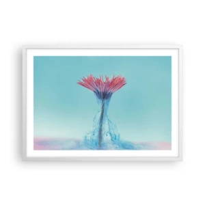Affiche dans un cadre blanc - Poster - Dans une étreinte vivifiante - 70x50 cm