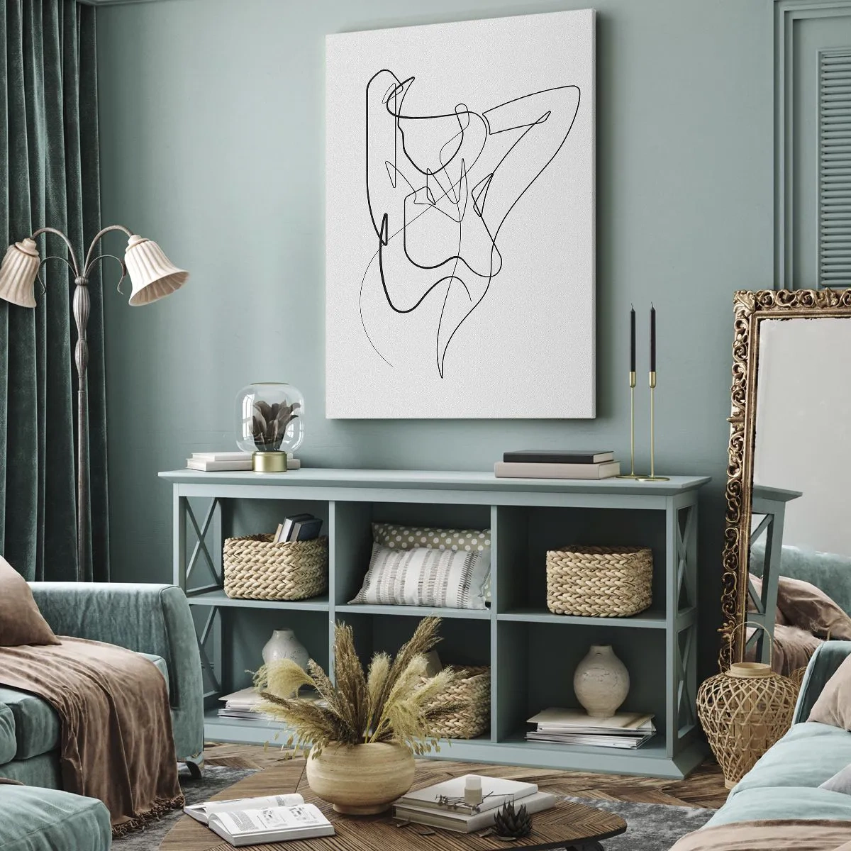 Impression sur toile - Image sur toile - Vraiment, tu es comme ça... - 55x100 cm