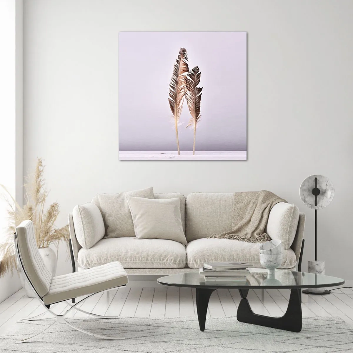 Impression sur verre - Image sur verre - Face au néant - 70x70 cm