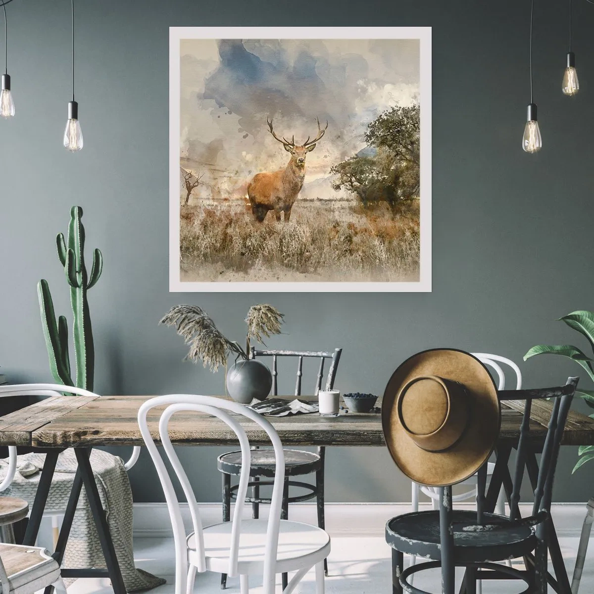 Affiche - Poster - Dignité - force - majesté - 60x60 cm