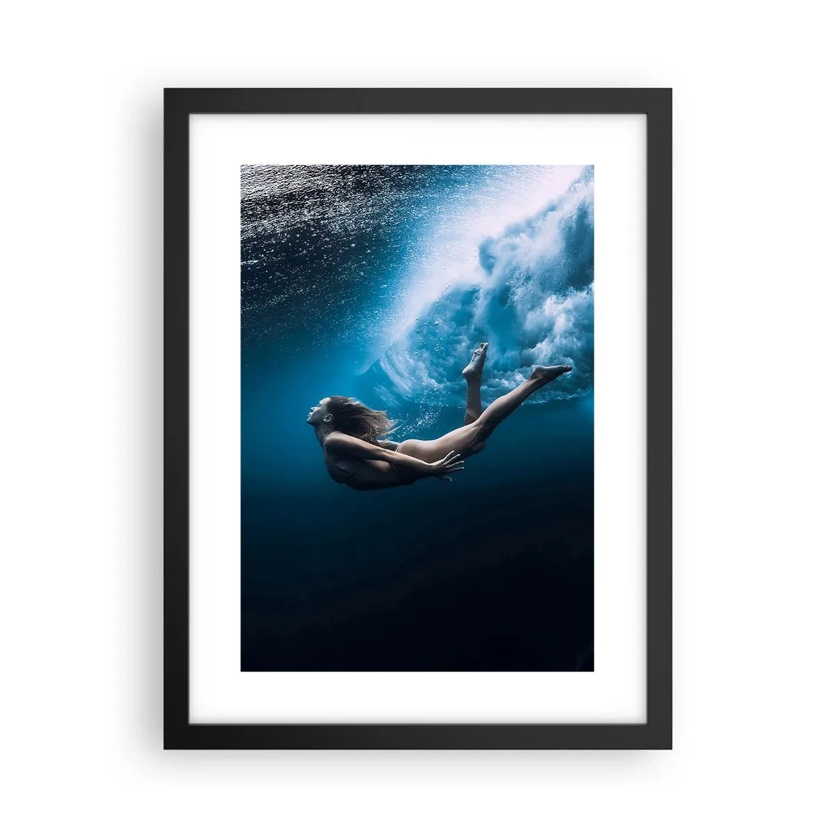 Affiche dans un cadre noir - Poster - Sirène moderne - 30x40 cm