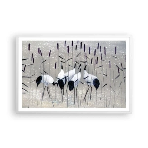 Affiche dans un cadre blanc - Poster - Parmi les siens - 91x61 cm