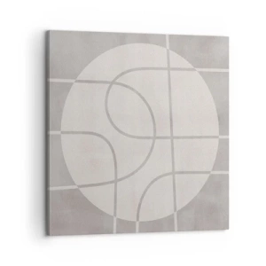 Impression sur toile - Image sur toile - Circulaire et tout droit - 60x60 cm
