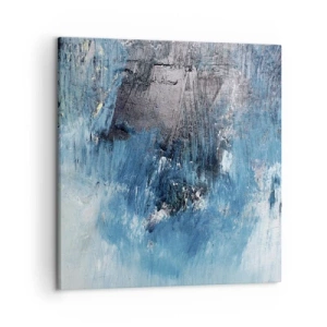 Impression sur toile - Image sur toile - Rhapsodie en bleu - 50x50 cm