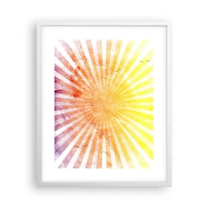 Affiche dans un cadre blanc - Poster - Levant et couchant - 40x50 cm