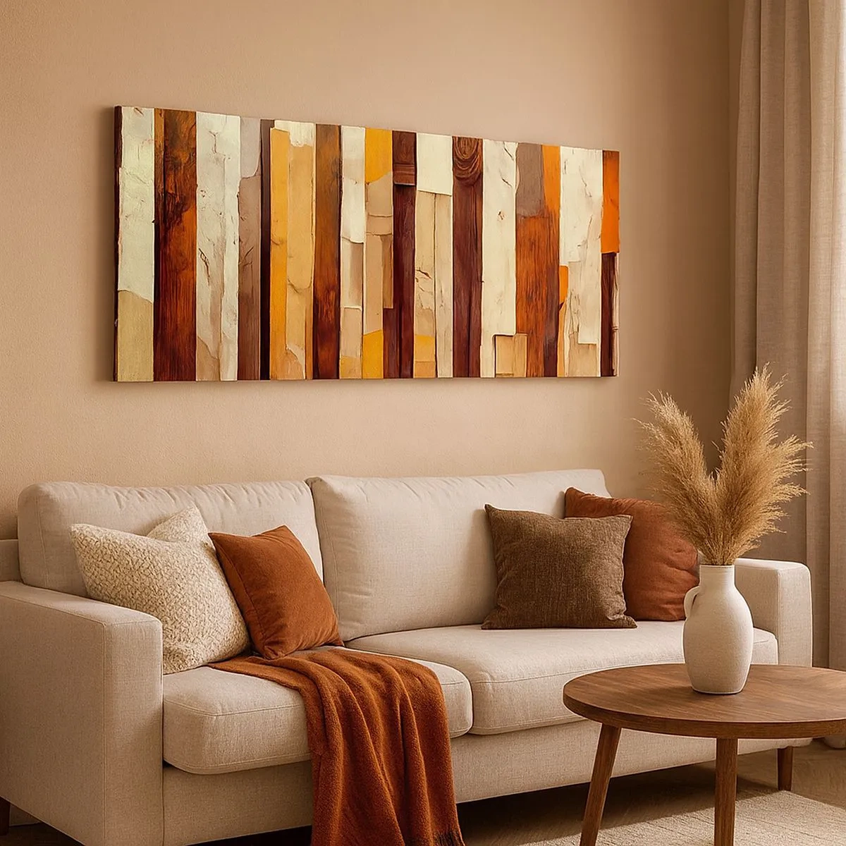 Impression sur toile - Image sur toile - Hymne des arbres forestiers - 100x40 cm