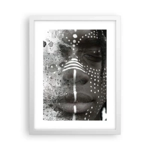 Affiche dans un cadre blanc - Poster - Découvrez l'esprit primal - 30x40 cm