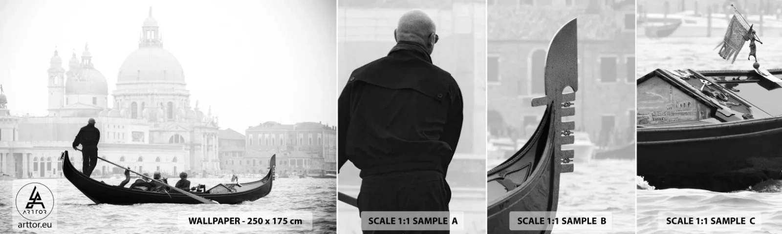 Échantillon De Papier Peint Standard Eco - Voyage aux sources de la beauté - Venise, Ville, Architecture - 100x30 cm