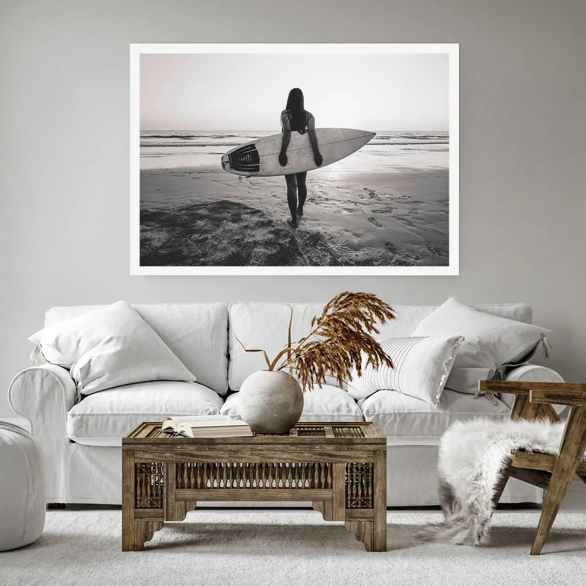 Affiche - Poster - Fille des vagues de la mer - 91x61 cm