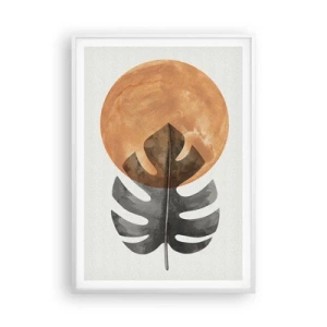 Affiche dans un cadre blanc - Poster - Toujours le soleil - 70x100 cm