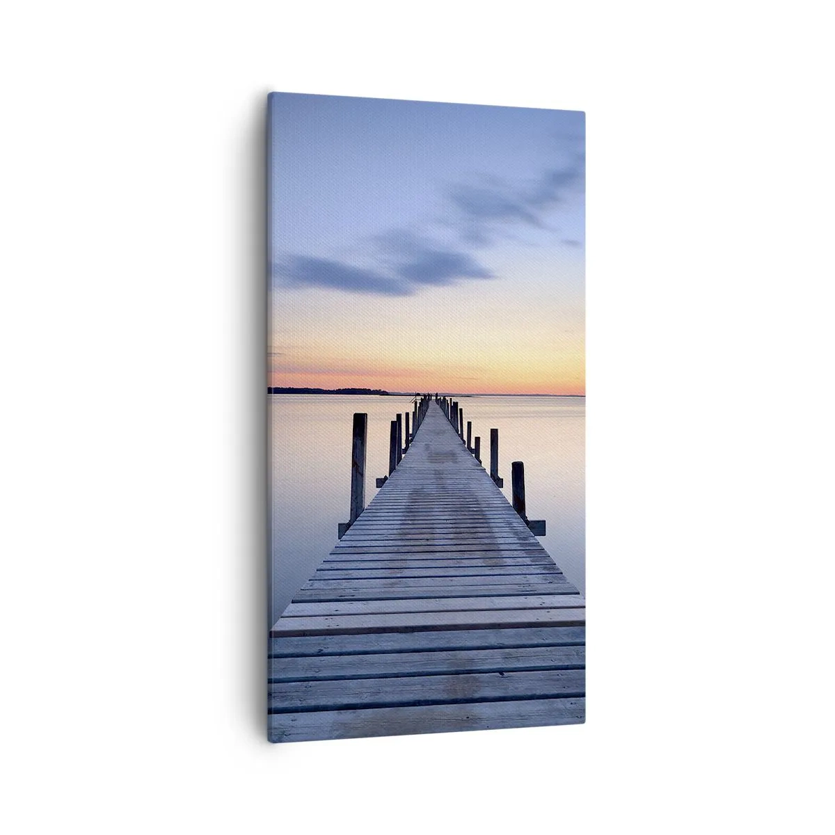 Impression sur toile - Image sur toile - Le calme d'un crépuscule serein - 55x100 cm