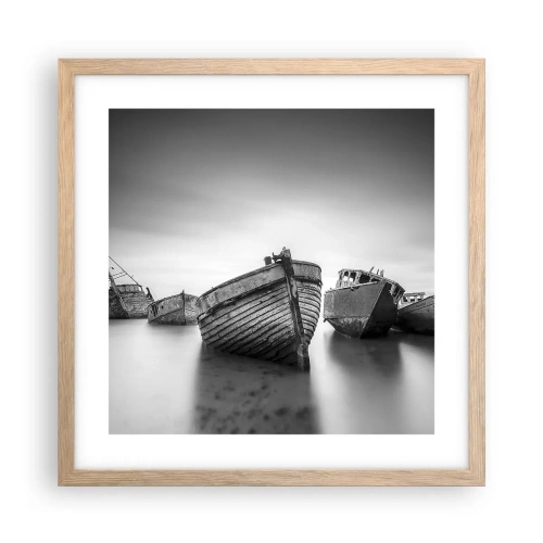 Affiche dans un chêne clair - Poster - Cùest déjà un souvenir... - 40x40 cm