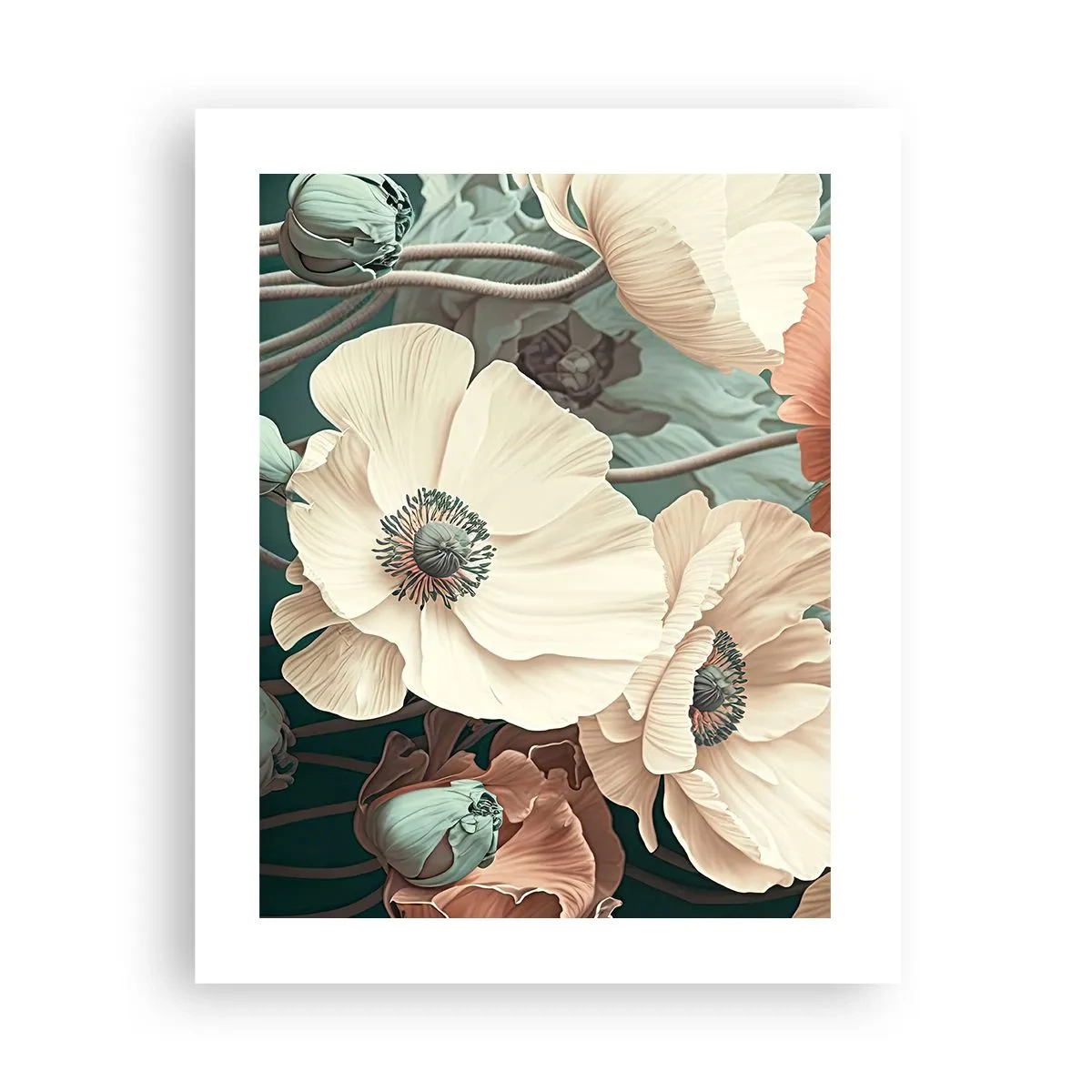 Affiche - Poster - Le murmure des coquelicots - 40x50 cm