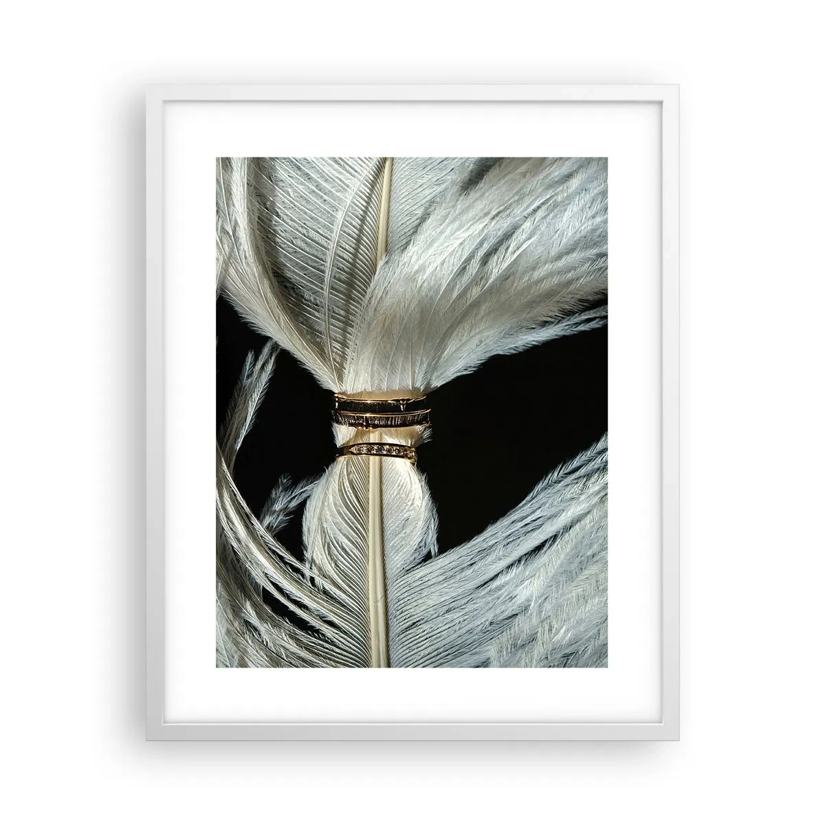 Affiche dans un cadre blanc - Poster - ... et je ne te laisserai pas ... - 40x50 cm