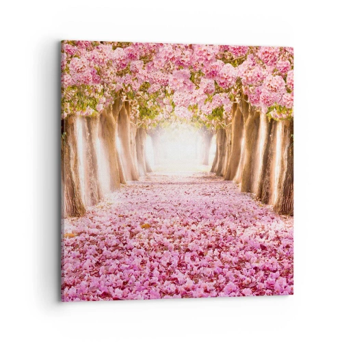 Impression sur toile - Image sur toile - La route du paradis - 70x70 cm