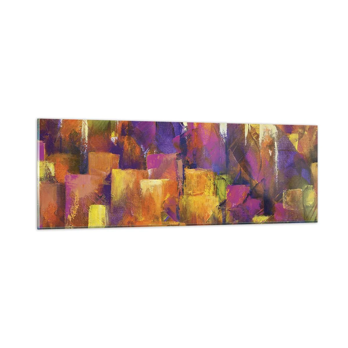 Impression sur verre - Image sur verre - Composition métropolitaine - 90x30 cm