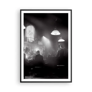 Affiche dans un cadre noir - Poster - Dans une ambiance jazz - 70x100 cm