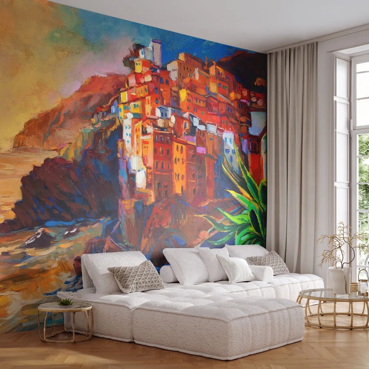 Papier Peint Photo Standard Eco - Climats italien - Paysage, Architecture, Côte - 400x280 cm